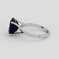 5.99 Ct. Blue Sapphire Ring, 14K White Gold 4