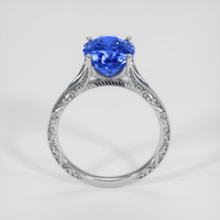 3.23 Ct. Blue Sapphire Ring, 14K White Gold 3