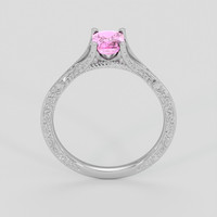1.08 Ct. Pink Sapphire Ring, 14K White Gold 3