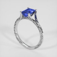 1.51 Ct. Bi Color Sapphire Ring, 14K White Gold 2