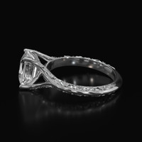 2.51 Ct. White Sapphire Ring, 14K White Gold 4