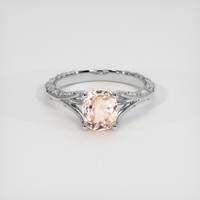 1.60 Ct. Padparadscha Sapphire Ring, 14K White Gold 1