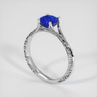 1.14 Ct. Sapphire Ring, 14K White Gold 2