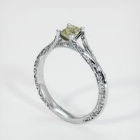 0.60 Ct. Sapphire Ring, 14K White Gold 2