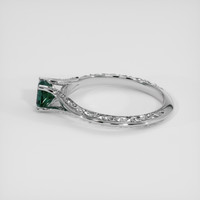 0.67 Ct. Greenish Blue Sapphire Ring, 14K White Gold 4