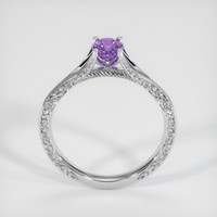 0.46 Ct. Purple Sapphire Ring, 14K White Gold 3