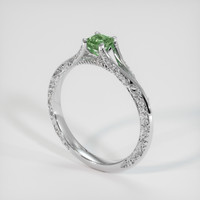 0.33 Ct. Sapphire Ring, 14K White Gold 2