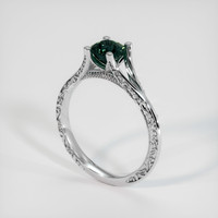 0.94 Ct. Sapphire Ring, 14K White Gold 2