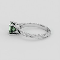 1.42 Ct. Green Sapphire Ring, 14K White Gold 4