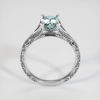 1.43 Ct. Greenish Blue Sapphire Ring, 14K White Gold 3