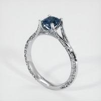 1.07 Ct. Sapphire Ring, 18K White Gold 2
