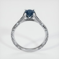 1.07 Ct. Blue Sapphire Ring, 18K White Gold 3