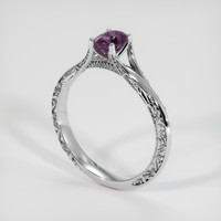 0.70 Ct. Bi Color Sapphire Ring, 18K White Gold 2