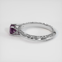 0.70 Ct. Bi Color Sapphire Ring, 18K White Gold 4