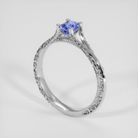 0.52 Ct. Bi Color Sapphire Ring, 18K White Gold 2