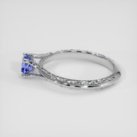 0.52 Ct. Bi Color Sapphire Ring, 18K White Gold 4