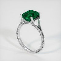 3.16 Ct. Emerald Ring, 18K White Gold 2