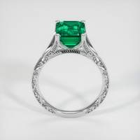2.91 Ct. Emerald Ring, 18K White Gold 3