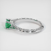 0.43 Ct. Emerald Ring, 18K White Gold 4