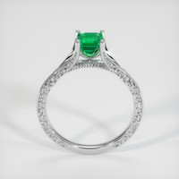 0.56 Ct. Emerald Ring, 18K White Gold 3