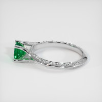 0.56 Ct. Emerald Ring, 18K White Gold 4