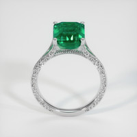 3.86 Ct. Emerald Ring, 18K White Gold 3