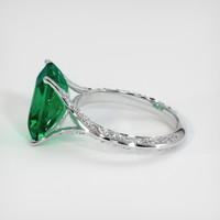 3.86 Ct. Emerald Ring, 18K White Gold 4