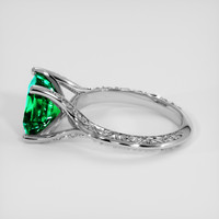 2.94 Ct. Emerald Ring, 18K White Gold 4