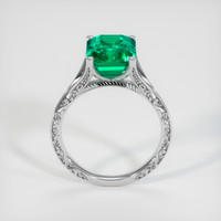 3.32 Ct. Emerald Ring, 18K White Gold 3