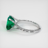 3.32 Ct. Emerald Ring, 18K White Gold 4