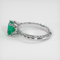 1.17 Ct. Emerald Ring, 18K White Gold 4
