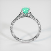 0.62 Ct. Emerald Ring, 18K White Gold 3