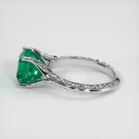 2.61 Ct. Emerald Ring, 18K White Gold 4