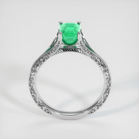 1.03 Ct. Emerald Ring, 18K White Gold 3