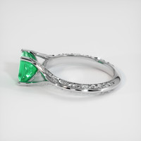 1.03 Ct. Emerald Ring, 18K White Gold 4