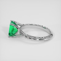 1.22 Ct. Emerald Ring, 18K White Gold 4