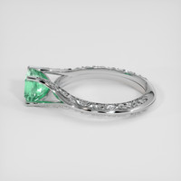 0.95 Ct. Emerald Ring, 18K White Gold 4