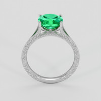 2.77 Ct. Emerald Ring, 18K White Gold 3