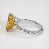 2.92 Ct. Golden Yellow Precious Topaz Ring, 18K White Gold 4