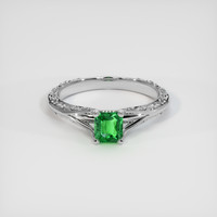1.02 Ct. Gemstone Ring, 18K White Gold 1