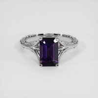2.26 Ct. Purple Spinel Ring, 18K White Gold 1