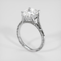 3.62 Ct. White Jeremejevite Ring, 18K White Gold 2