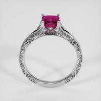 1.19 Ct. Pink Sapphire Ring, 18K White Gold 3