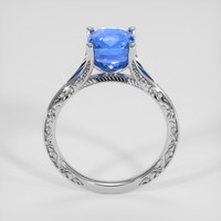 3.03 Ct. Blue Sapphire Ring, 18K White Gold 3