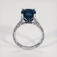 5.33 Ct. Blue Sapphire Ring, 18K White Gold 3