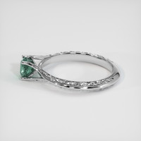 0.61 Ct. Bluish Green Sapphire Ring, 18K White Gold 4
