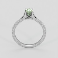 1.05 Ct. Green Sapphire Ring, 18K White Gold 3