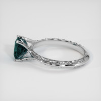 1.24 Ct. Bluish Green Sapphire Ring, 18K White Gold 4