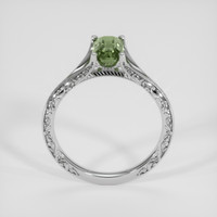 1.29 Ct. Green Sapphire Ring, 18K White Gold 3