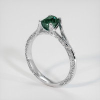 1.02 Ct. Sapphire Ring, 18K White Gold 2